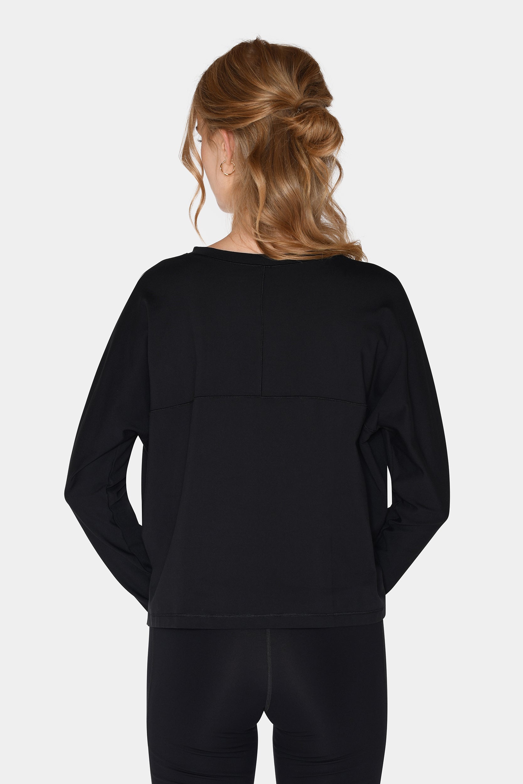 Reset Long Sleeve Tee, Black