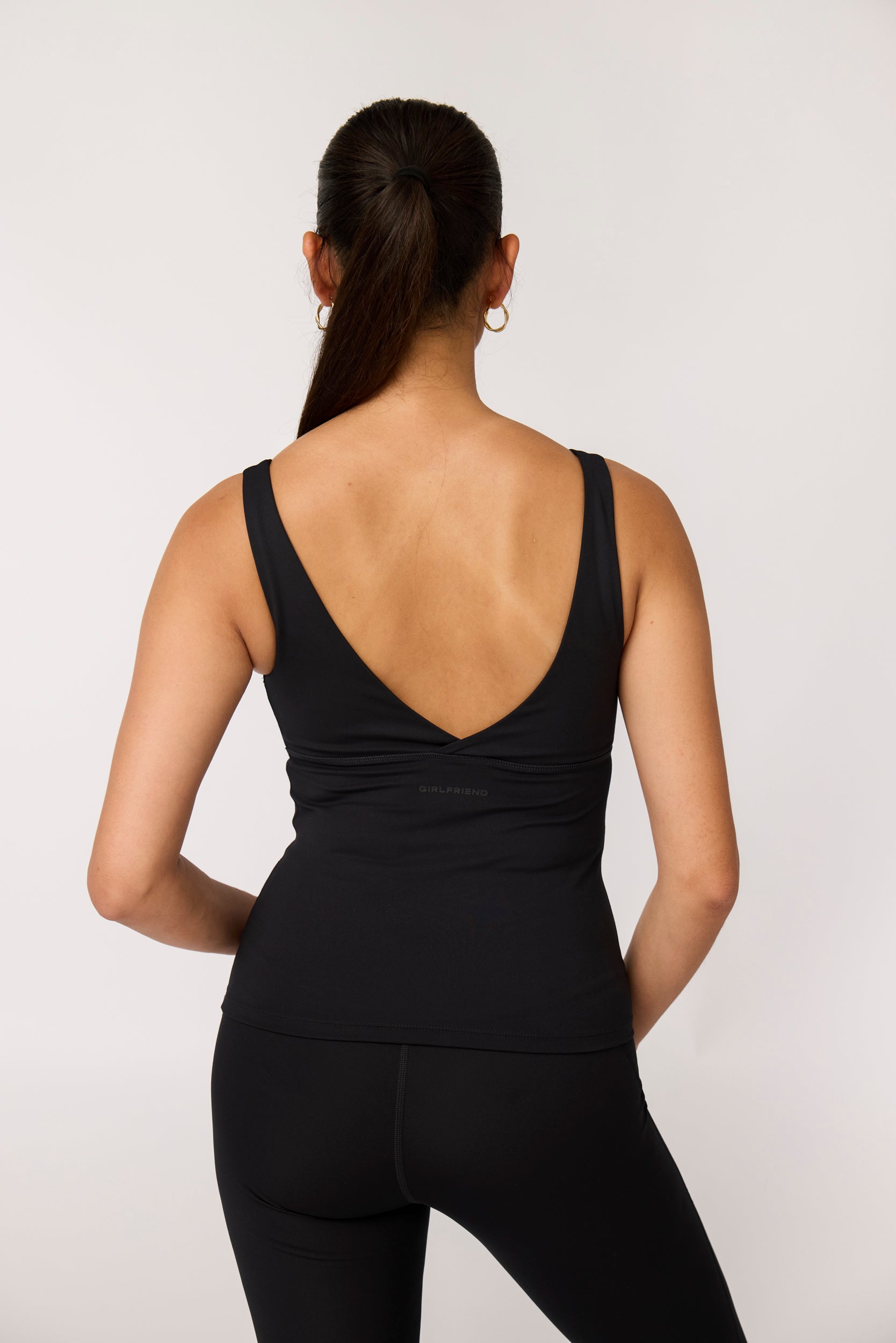 Meredith Bow Tank, Black