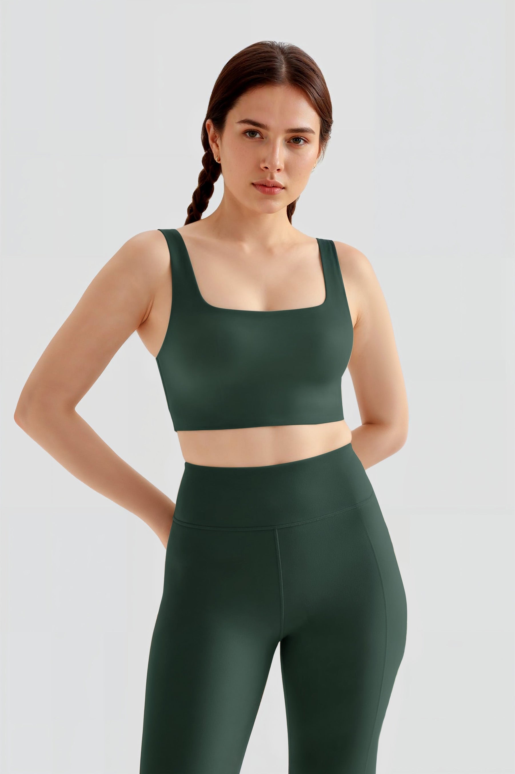 Tommy Bra, Square-Neck, Moss
