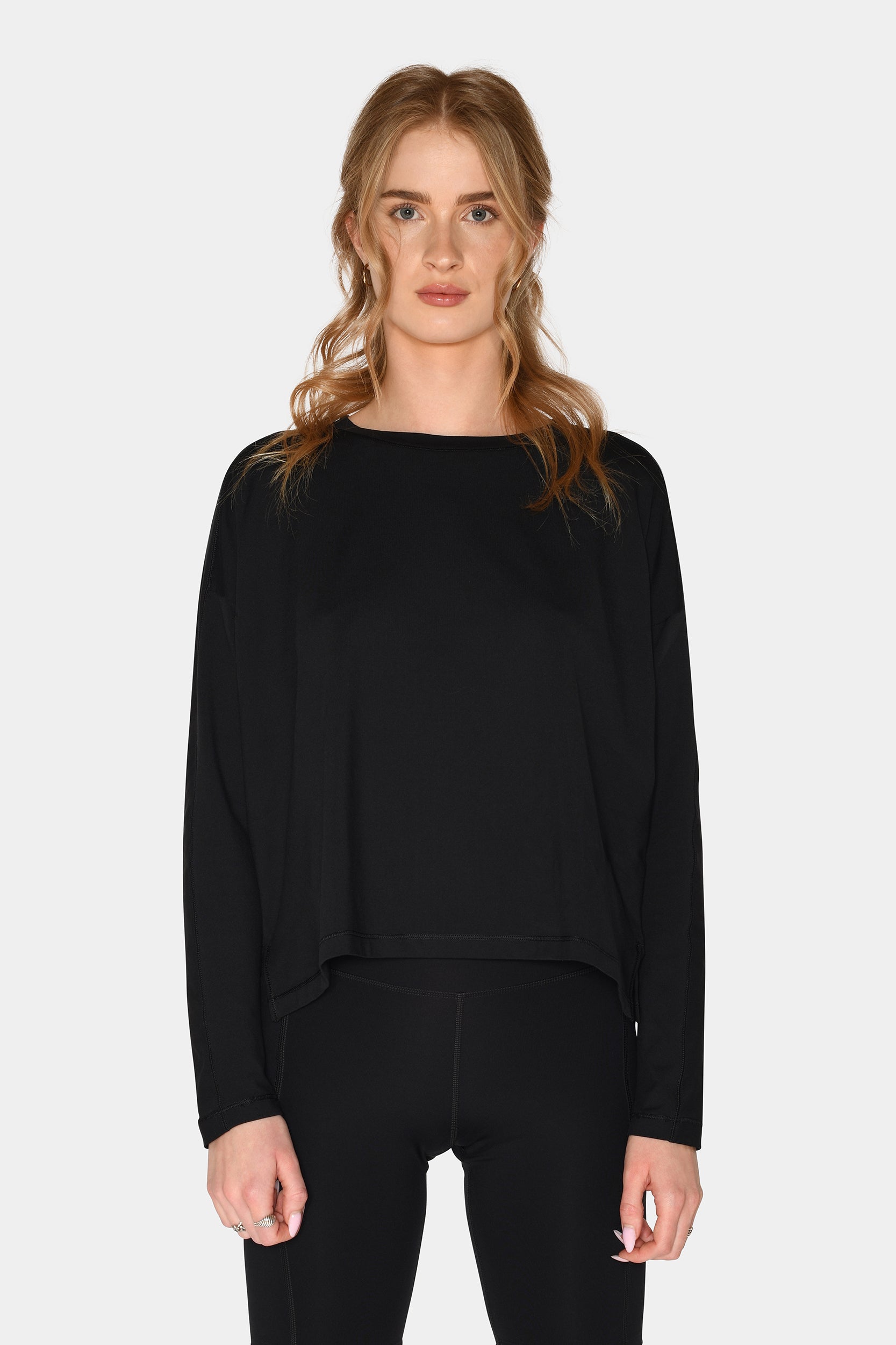 Reset Long Sleeve Tee, Black