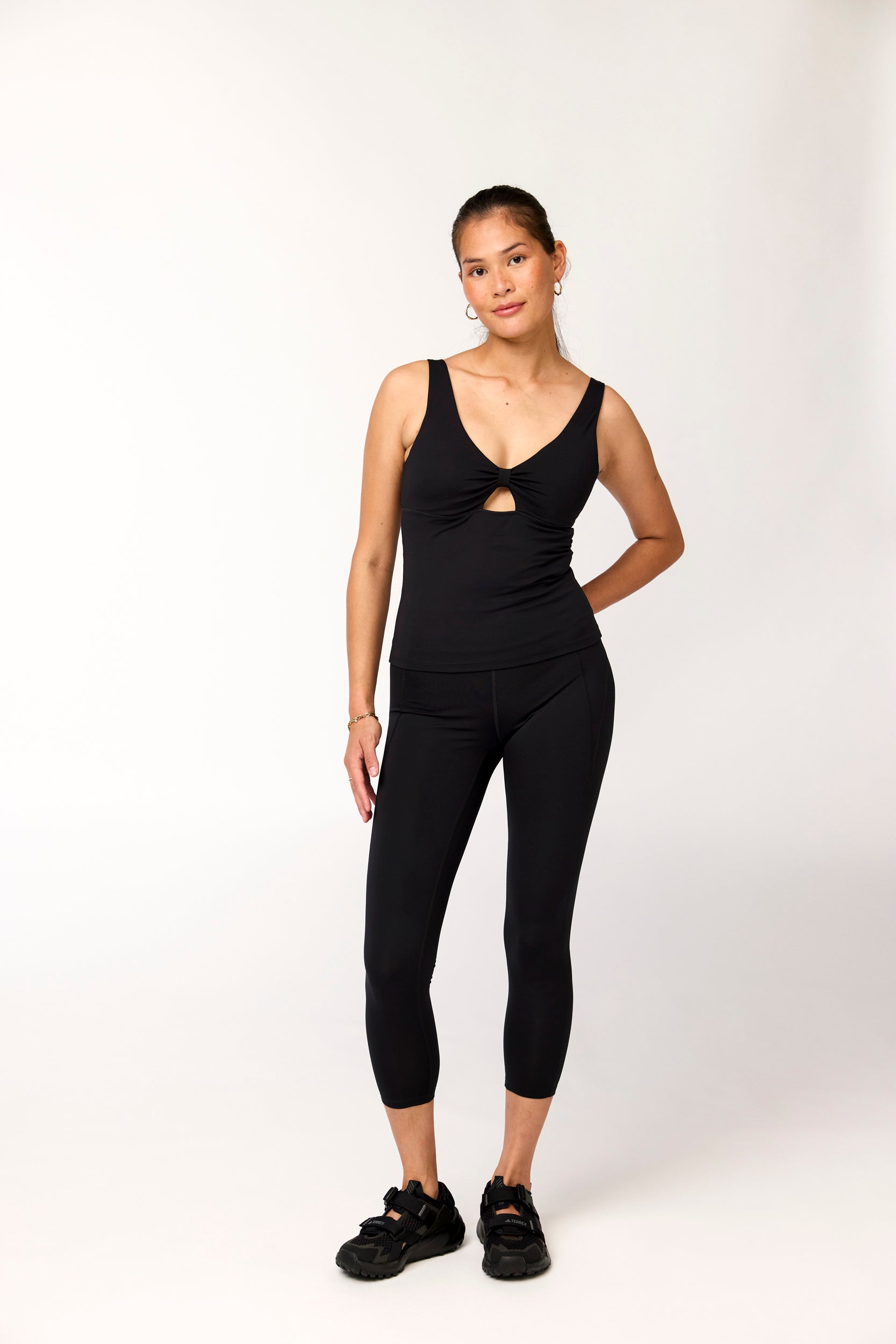 Meredith Bow Tank, Black